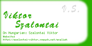 viktor szalontai business card
